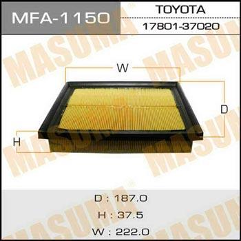 Masuma MFA-1150 Air filter MFA1150: Buy near me in Poland at 2407.PL - Good price!