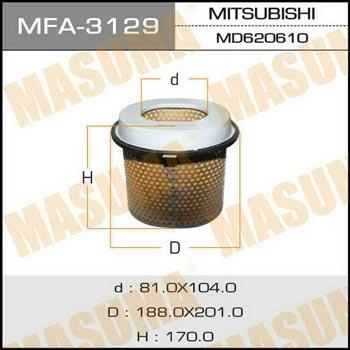 Masuma MFA-3129 Воздушный фильтр MFA3129: Отличная цена - Купить в Польше на 2407.PL!