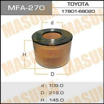 Masuma MFA-270 Luftfilter MFA270: Kaufen Sie zu einem guten Preis in Polen bei 2407.PL!