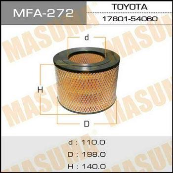 Masuma MFA-272 Air filter MFA272: Buy near me in Poland at 2407.PL - Good price!