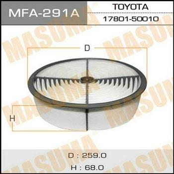 Masuma MFA-291 Воздушный фильтр MFA291: Отличная цена - Купить в Польше на 2407.PL!