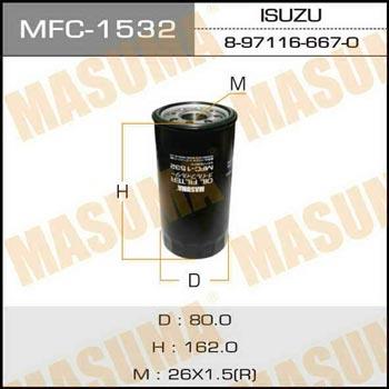 Masuma MFC-1532 Filtr oleju MFC1532: Dobra cena w Polsce na 2407.PL - Kup Teraz!