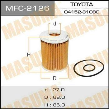 Masuma MFC-2126 Масляный фильтр MFC2126: Отличная цена - Купить в Польше на 2407.PL!