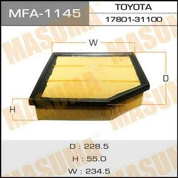 Masuma MFA-1145 Air filter MFA1145: Buy near me in Poland at 2407.PL - Good price!
