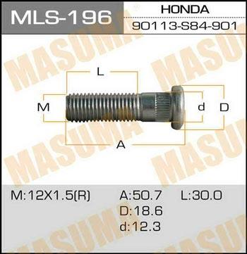 Masuma MLS-196 Stud honda oem_90113-s84-901 MLS196: Dobra cena w Polsce na 2407.PL - Kup Teraz!