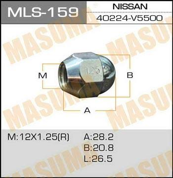 Masuma MLS-159 Wheel Nut MLS159: Buy near me in Poland at 2407.PL - Good price!