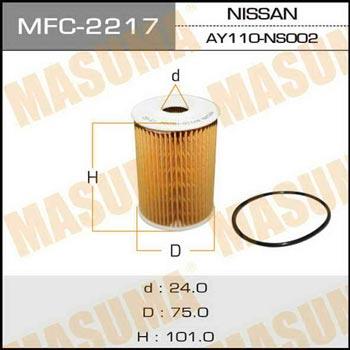Masuma MFC-2217 Фільтр масляний MFC2217: Приваблива ціна - Купити у Польщі на 2407.PL!