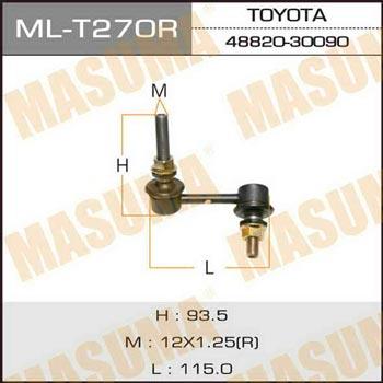 Masuma ML-T270R Rod/Strut, stabiliser MLT270R: Buy near me in Poland at 2407.PL - Good price!
