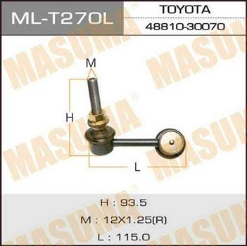Masuma ML-T270L Rod/Strut, stabiliser MLT270L: Buy near me in Poland at 2407.PL - Good price!
