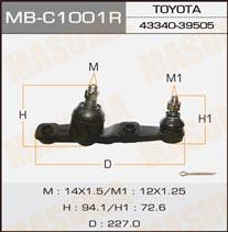 Masuma MB-C1001R Ball joint MBC1001R: Buy near me in Poland at 2407.PL - Good price!