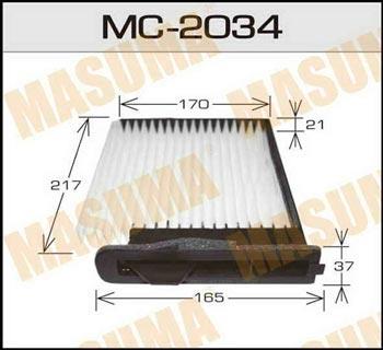 Masuma MC-2034 Фильтр салона MC2034: Отличная цена - Купить в Польше на 2407.PL!