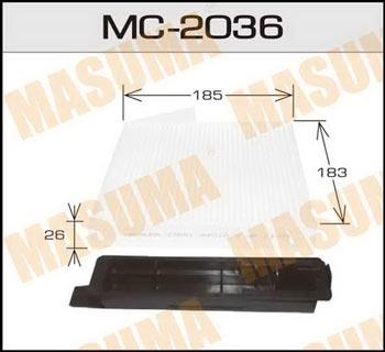 Masuma MC-2036 Фильтр салона MC2036: Отличная цена - Купить в Польше на 2407.PL!