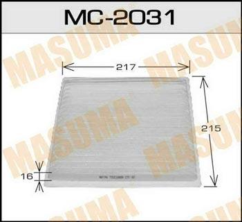 Masuma MC-2031 Фильтр салона MC2031: Отличная цена - Купить в Польше на 2407.PL!