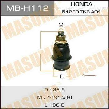 Masuma MB-H112 Ball joint MBH112: Buy near me at 2407.PL in Poland at an Affordable price!