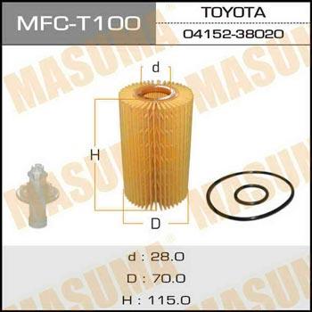 Masuma MFC-T100 Filtr oleju MFCT100: Dobra cena w Polsce na 2407.PL - Kup Teraz!