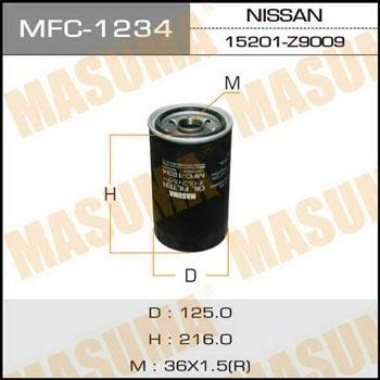Masuma MFC-1234 Filtr oleju MFC1234: Dobra cena w Polsce na 2407.PL - Kup Teraz!