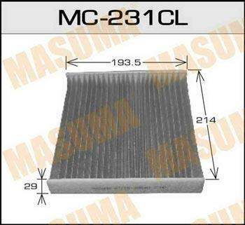 Masuma MC-231CL Фильтр салона MC231CL: Отличная цена - Купить в Польше на 2407.PL!
