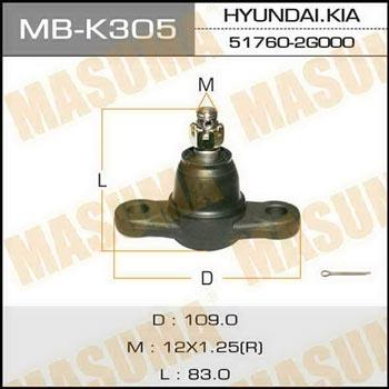 Masuma MB-K305 Опора шаровая MBK305: Отличная цена - Купить в Польше на 2407.PL!