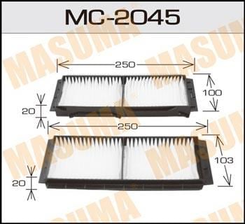 Masuma MC-2045 Filtr kabinowy MC2045: Dobra cena w Polsce na 2407.PL - Kup Teraz!