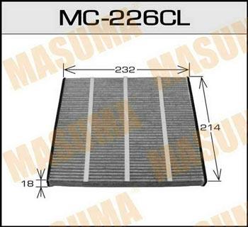 Masuma MC-226CL Filtr kabinowy z węglem aktywnym MC226CL: Dobra cena w Polsce na 2407.PL - Kup Teraz!