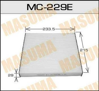 Masuma MC-229 Filtr kabinowy MC229: Dobra cena w Polsce na 2407.PL - Kup Teraz!