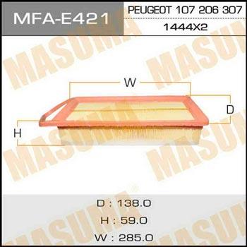 Masuma MFA-E421 Повітряний фільтр MFAE421: Приваблива ціна - Купити у Польщі на 2407.PL!