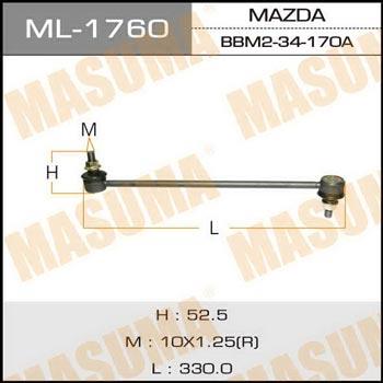 Masuma ML-1760 Front stabilizer bar ML1760: Buy near me in Poland at 2407.PL - Good price!
