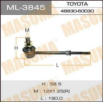 Masuma ML-3845 Стойка стабилизатора ML3845: Отличная цена - Купить в Польше на 2407.PL!