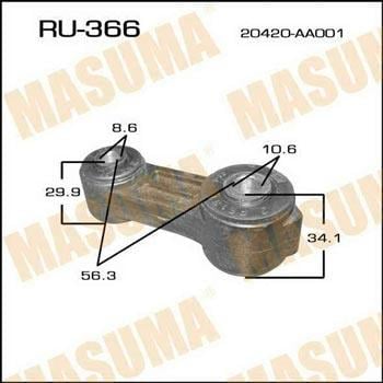Masuma RU-366 Rod/Strut, stabiliser RU366: Buy near me in Poland at 2407.PL - Good price!
