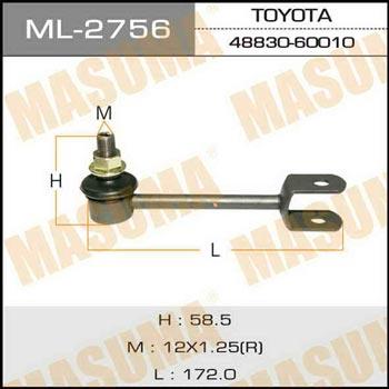 Masuma ML-2756 Rod/Strut, stabiliser ML2756: Buy near me in Poland at 2407.PL - Good price!