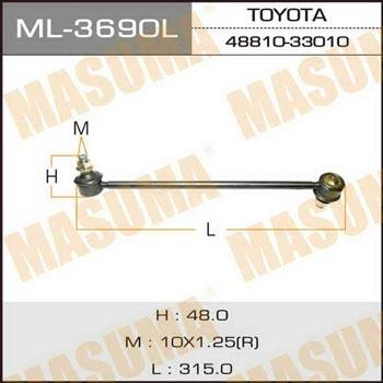 Masuma ML-3690L Rod/Strut, stabiliser ML3690L: Buy near me in Poland at 2407.PL - Good price!
