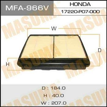 Masuma MFA-966 Air filter MFA966: Buy near me in Poland at 2407.PL - Good price!