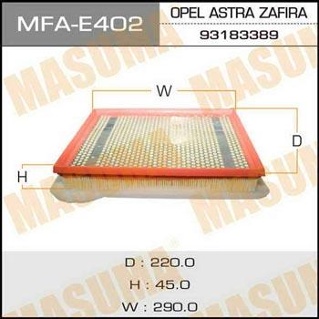 Masuma MFA-E402 Filtr powietrza MFAE402: Dobra cena w Polsce na 2407.PL - Kup Teraz!