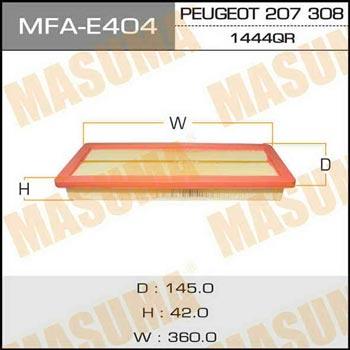 Masuma MFA-E404 Повітряний фільтр MFAE404: Приваблива ціна - Купити у Польщі на 2407.PL!