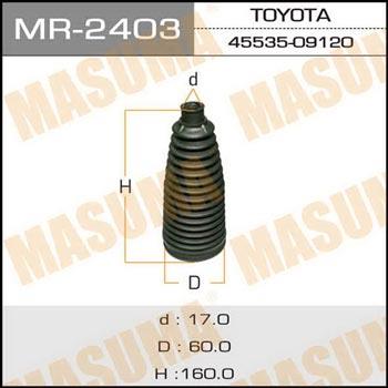 Masuma MR-2403 Рулевой рейки пыльник Пластик MR-2403 COROLLA, AURIS/ ADE150, NDE150. +Хомут в комплекте MR2403: Отличная цена - Купить в Польше на 2407.PL!