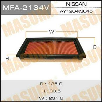 Masuma MFA-2134 Air filter MFA2134: Buy near me in Poland at 2407.PL - Good price!