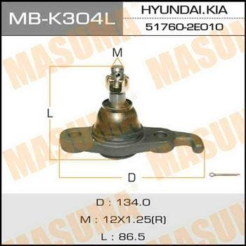 Masuma MB-K304L Ball joint MBK304L: Buy near me in Poland at 2407.PL - Good price!