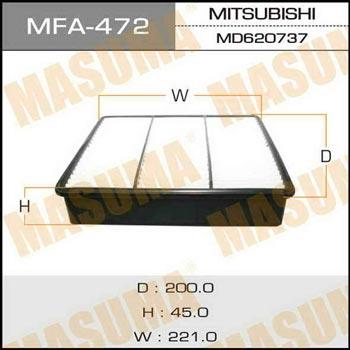 Masuma MFA-472 Air filter MFA472: Buy near me in Poland at 2407.PL - Good price!