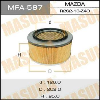 Masuma MFA-587 Filtr powietrza MFA587: Dobra cena w Polsce na 2407.PL - Kup Teraz!