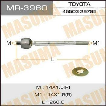 Masuma MR-3980 Inner Tie Rod MR3980: Buy near me in Poland at 2407.PL - Good price!