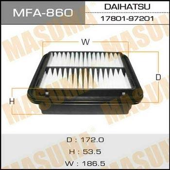 Masuma MFA-860 Filtr powietrza MFA860: Dobra cena w Polsce na 2407.PL - Kup Teraz!