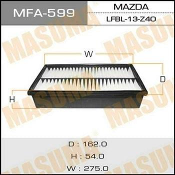 Masuma MFA-599 Filtr powietrza MFA599: Dobra cena w Polsce na 2407.PL - Kup Teraz!