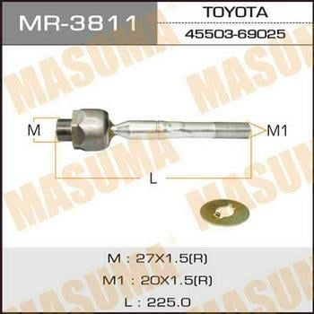 Masuma MR-3811 Inner Tie Rod MR3811: Buy near me in Poland at 2407.PL - Good price!