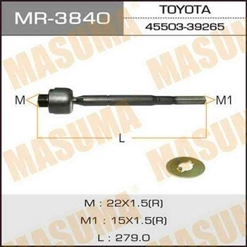 Masuma MR-3840 Inner Tie Rod MR3840: Buy near me in Poland at 2407.PL - Good price!