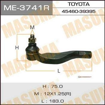 Masuma ME-3741R Наконечник рулевой тяги правый ME3741R: Отличная цена - Купить в Польше на 2407.PL!