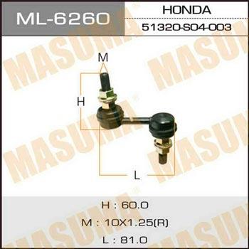 Masuma ML-6260 Rod/Strut, stabiliser ML6260: Buy near me in Poland at 2407.PL - Good price!