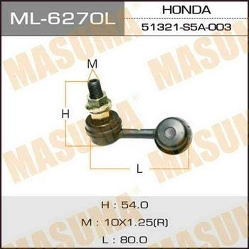 Masuma ML-6270L Rod/Strut, stabiliser ML6270L: Buy near me at 2407.PL in Poland at an Affordable price!