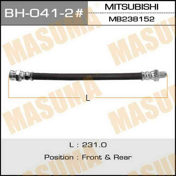 Masuma BH-041-2 Bremsschlauch BH0412: Kaufen Sie zu einem guten Preis in Polen bei 2407.PL!