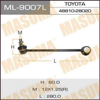 Masuma ML-9007L Front Left stabilizer bar ML9007L: Buy near me in Poland at 2407.PL - Good price!