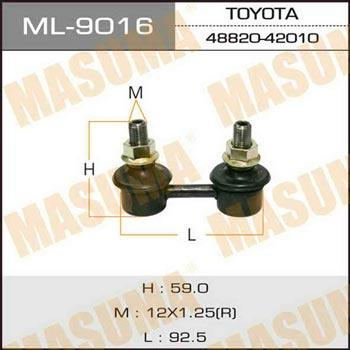 Masuma ML-9016 Rod/Strut, stabiliser ML9016: Buy near me in Poland at 2407.PL - Good price!